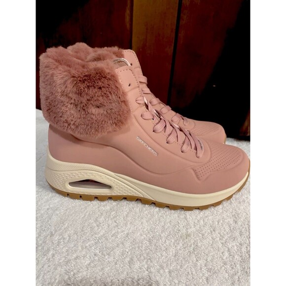 Skechers Uno Rugged - Fall Air 167274 Color: Rose Women’s Size 9.5 Sneaker Boots - Picture 7 of 15